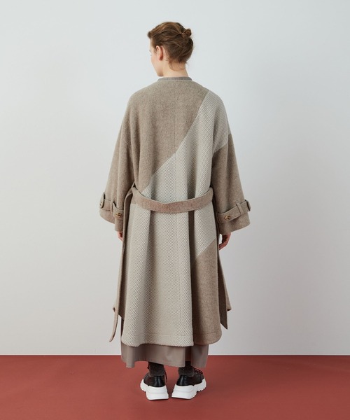 FRAPBOIS(フラボア)の「ケープコート(その他アウター・レディース・ブラック/モカ・1/0)」の12枚目の写真