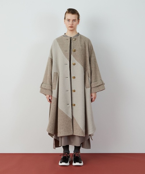 FRAPBOIS(フラボア)の「ケープコート(その他アウター・レディース・ブラック/モカ・1/0)」の17枚目の写真