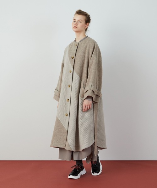 FRAPBOIS(フラボア)の「ケープコート(その他アウター・レディース・ブラック/モカ・1/0)」の18枚目の写真