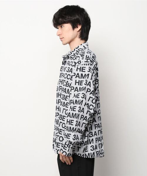 RASSVET / PACCBET(ラスベート)の「COTTON PRINTED SHIRT WOVEN(シャツ/ブラウス・メンズ・ブラック・M/S/L)」の2枚目の写真