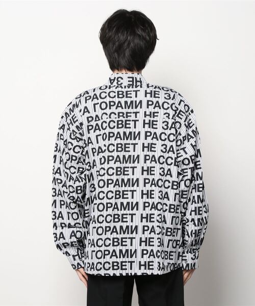 RASSVET / PACCBET(ラスベート)の「COTTON PRINTED SHIRT WOVEN(シャツ/ブラウス・メンズ・ブラック・M/S/L)」の3枚目の写真