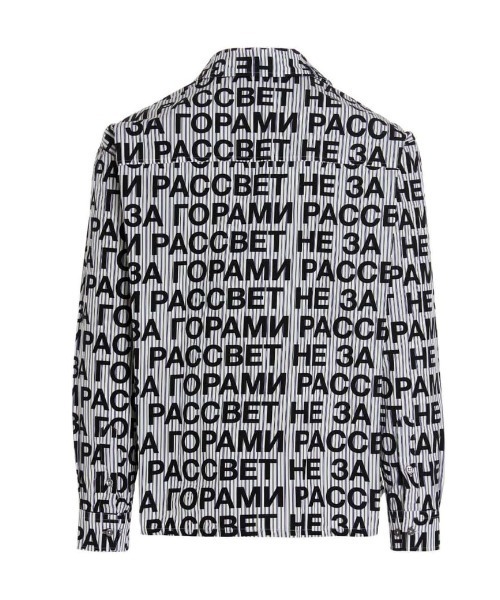 RASSVET / PACCBET(ラスベート)の「COTTON PRINTED SHIRT WOVEN(シャツ/ブラウス・メンズ・ブラック・M/S/L)」の4枚目の写真