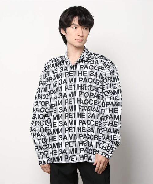 RASSVET / PACCBET(ラスベート)の「COTTON PRINTED SHIRT WOVEN(シャツ/ブラウス・メンズ・ブラック・M/S/L)」の5枚目の写真