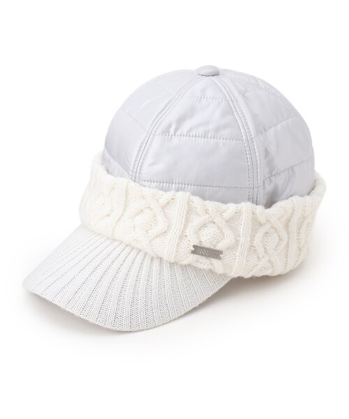 adabat(アダバット)の「◆防寒キャップ(キャップ・レディース・ライトグレー/ピンク/ダークネイビー・00)」の2枚目の写真