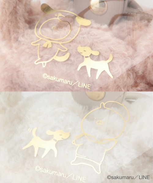 ROPE' PICNIC（ロペピクニック）の「【うさまる×ROPE' PICNIC】エコファー巾着＆クリアショルダーバッグ（ショルダーバッグ・レディース・オフホワイト/ピンク・FREE）」の10枚目の写真