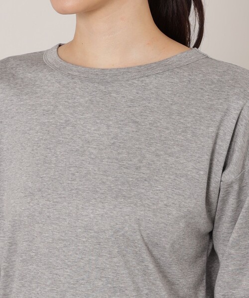 EPOCA THE SHOP（エポカザショップ）の「【川上さやか×EPOCA THE SHOP】バックロゴロングスリーブカットソー（Tシャツ/カットソー・レディース・チャコールグレー/ホワイト・38）」の12枚目の写真