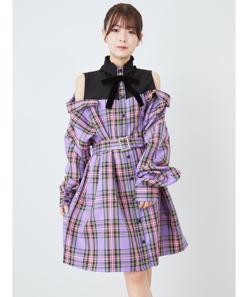 ドッキングシャツワンピース ワンピース ワンピース Ank Ank Rouge アンクルージュ のファッション