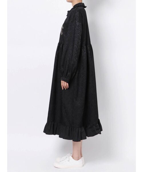 merry jenny（メリージェニー）の「ロングbearジャガードシャツワンピース（ワンピース・レディース・ブラック/ネイビー/ブルー・FREE）」の19枚目の写真