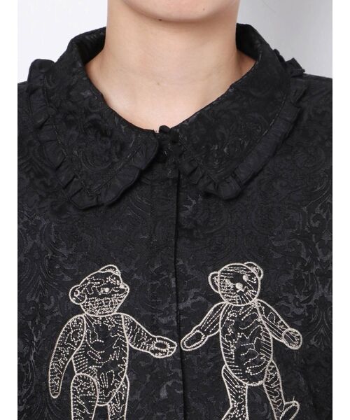 merry jenny（メリージェニー）の「ロングbearジャガードシャツワンピース（ワンピース・レディース・ブラック/ネイビー/ブルー・FREE）」の21枚目の写真