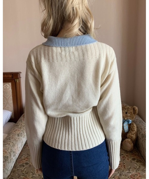 トップス epine gold button cardigan Women's Knitted Cardigan Sweater Golden Buttons Front Patch