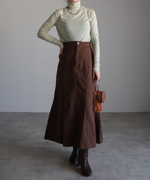 r.(アールドット)の「シアーフライス シームレス タートルPO(Tシャツ/カットソー・レディース・オフホワイト/ライトグレー/ブラック/グレイッシュベージュ/ライム/チャコールグレー・FREE)」の14枚目の写真