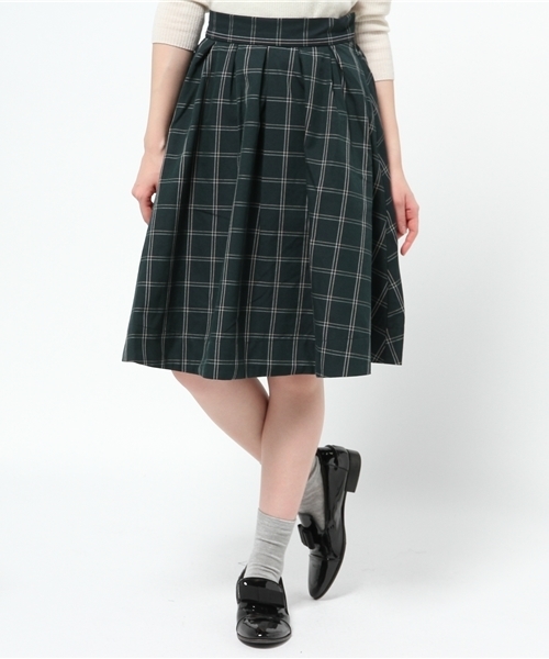 one after another NICE CLAUP(ワンアフターアナザーナイスクラップ)の「【ナイスクラップ】タックミディースカート(スカート・レディース・トップグレー/イエロー/ボルドー/その他1/その他2・FREE)」の5枚目の写真