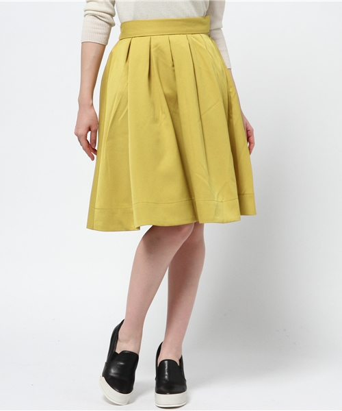 one after another NICE CLAUP(ワンアフターアナザーナイスクラップ)の「【ナイスクラップ】タックミディースカート(スカート・レディース・トップグレー/イエロー/ボルドー/その他1/その他2・FREE)」の3枚目の写真