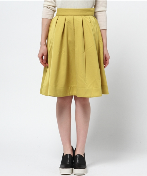 one after another NICE CLAUP(ワンアフターアナザーナイスクラップ)の「【ナイスクラップ】タックミディースカート(スカート・レディース・トップグレー/イエロー/ボルドー/その他1/その他2・FREE)」の11枚目の写真