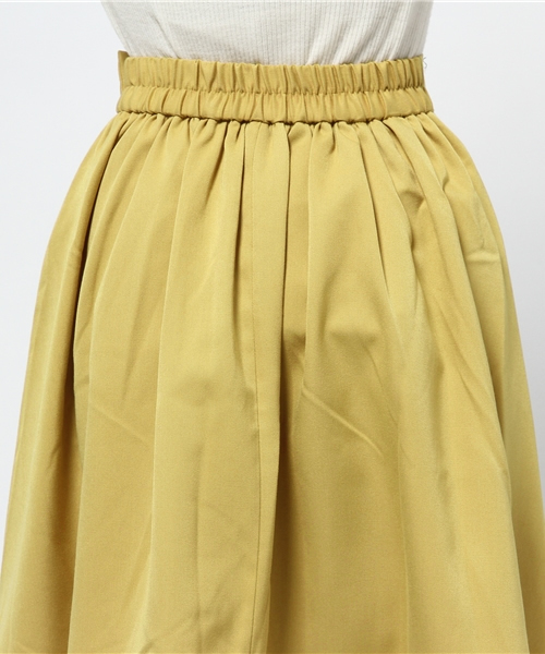 one after another NICE CLAUP(ワンアフターアナザーナイスクラップ)の「【ナイスクラップ】タックミディースカート(スカート・レディース・トップグレー/イエロー/ボルドー/その他1/その他2・FREE)」の6枚目の写真