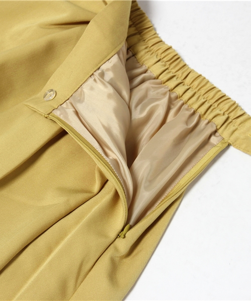 one after another NICE CLAUP(ワンアフターアナザーナイスクラップ)の「【ナイスクラップ】タックミディースカート(スカート・レディース・トップグレー/イエロー/ボルドー/その他1/その他2・FREE)」の8枚目の写真