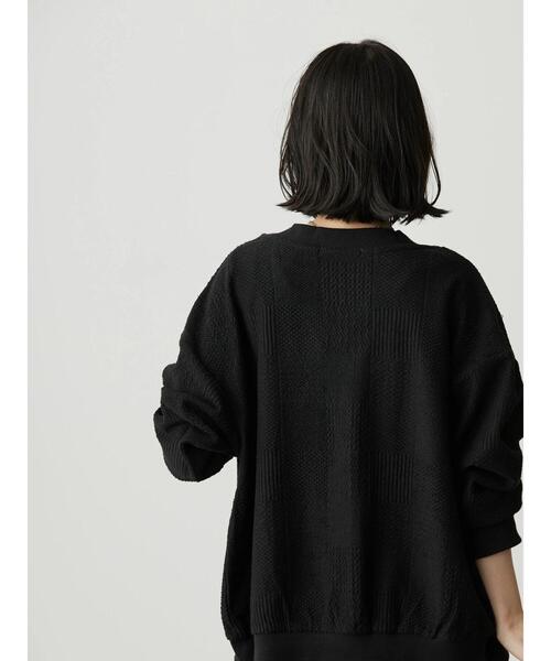 AMERICAN HOLIC（アメリカンホリック）の「Vネックカットジャガードカーディガン（カーディガン/ボレロ・レディース・ブラック/アイボリー・M/L）」の17枚目の写真