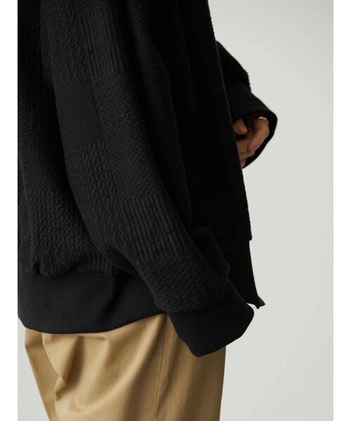 AMERICAN HOLIC（アメリカンホリック）の「Vネックカットジャガードカーディガン（カーディガン/ボレロ・レディース・ブラック/アイボリー・M/L）」の13枚目の写真