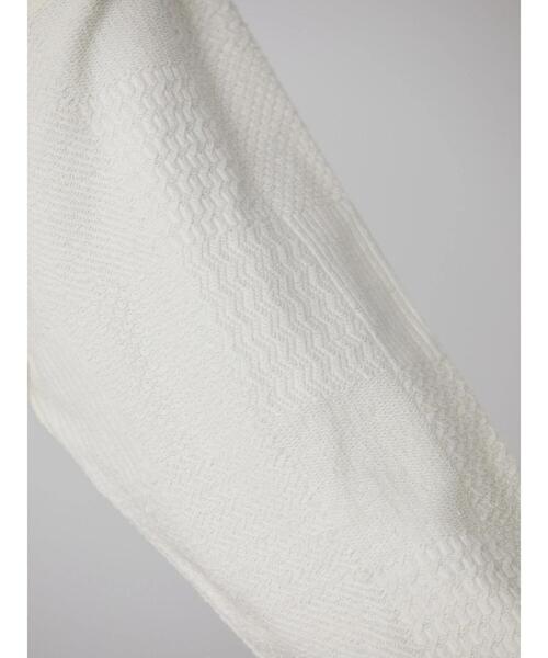 AMERICAN HOLIC（アメリカンホリック）の「Vネックカットジャガードカーディガン（カーディガン/ボレロ・レディース・ブラック/アイボリー・M/L）」の7枚目の写真