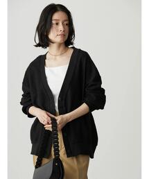 AMERICAN HOLIC | Vネックカットジャガードカーディガン(カーディガン/ボレロ)
