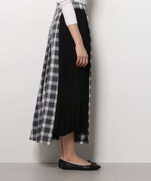 おまとめ　Ujoh ウジョー　先染めチェック スカート　アウラアイラスカート 先染めチェック柄フレアスカート チェック スカート[品番