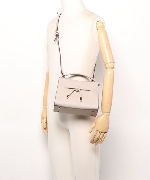 NATURAL BEAUTY BASIC（ナチュラルビューティーベーシック）の「ノットリボンハンドバッグ（クラッチバッグ・レディース・ベージュ系その他2/ブラック・ﾌﾘ-）」の14枚目の写真