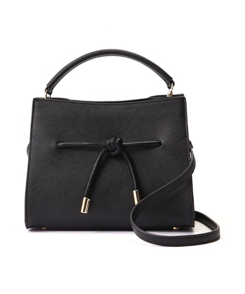 NATURAL BEAUTY BASIC（ナチュラルビューティーベーシック）の「ノットリボンハンドバッグ（クラッチバッグ・レディース・ベージュ系その他2/ブラック・ﾌﾘ-）」の9枚目の写真