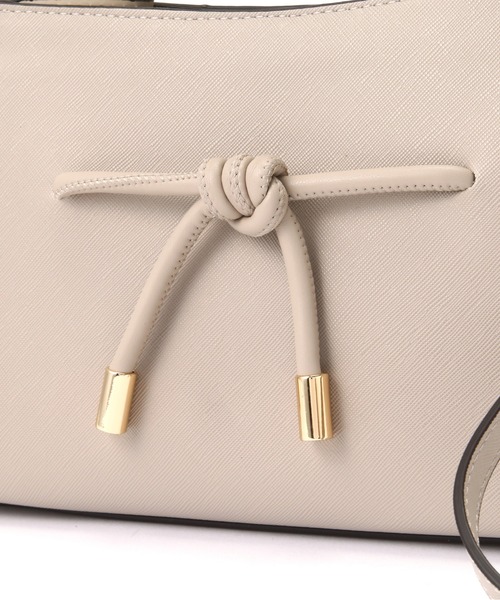 NATURAL BEAUTY BASIC（ナチュラルビューティーベーシック）の「ノットリボンハンドバッグ（クラッチバッグ・レディース・ベージュ系その他2/ブラック・ﾌﾘ-）」の13枚目の写真