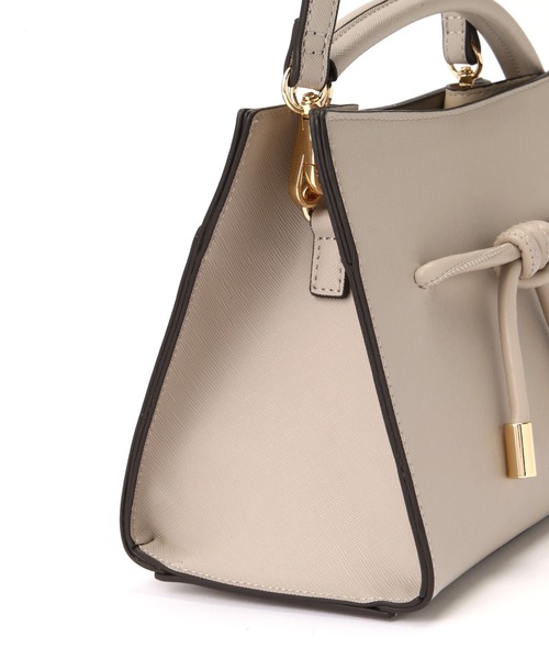 NATURAL BEAUTY BASIC（ナチュラルビューティーベーシック）の「ノットリボンハンドバッグ（クラッチバッグ・レディース・ベージュ系その他2/ブラック・ﾌﾘ-）」の18枚目の写真