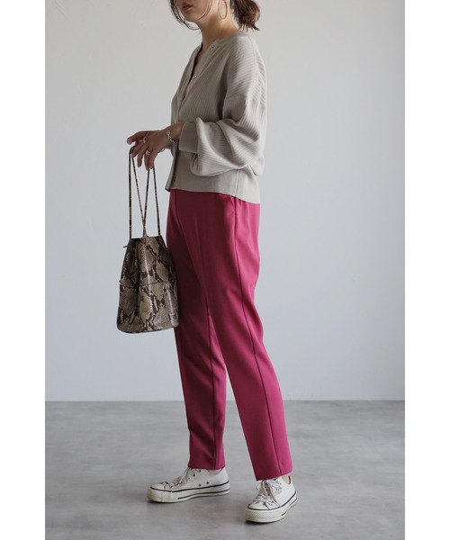 Bonjour Sagan(ボンジュールサガン)の「リラックスカラーテーパードパンツ(その他パンツ・レディース・ピンク/ブルー/グリーン/イエロー・FREE)」の19枚目の写真