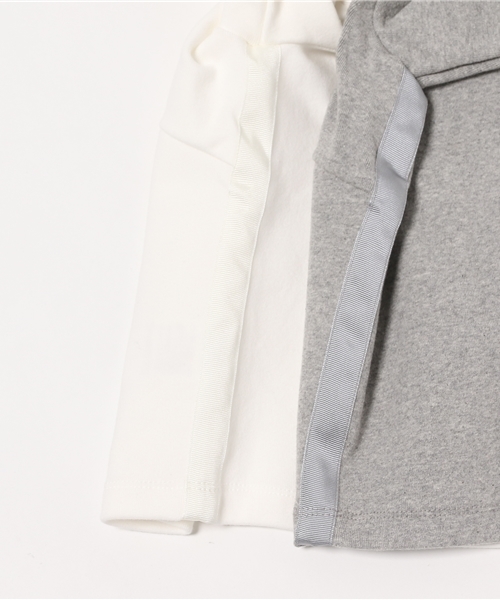 ROSE BUD(ローズバッド)の「【カタログ掲載】【雑誌掲載】LCTT-15120 HI-NECK L/S CROPPED-T(Tシャツ/カットソー・レディース・ホワイト/ブラック/ミックスグレー/ブルー・ONE SIZE)」の18枚目の写真