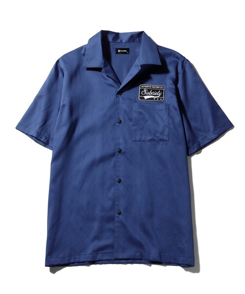 Subciety(サブサエティ)の「OPEN-COLLAR EMBLEM SHIRT(シャツ/ブラウス・メンズ・ホワイト/ブルー/ブラック・X-LARGE/LARGE/MEDIUM/SMALL)」の9枚目の写真