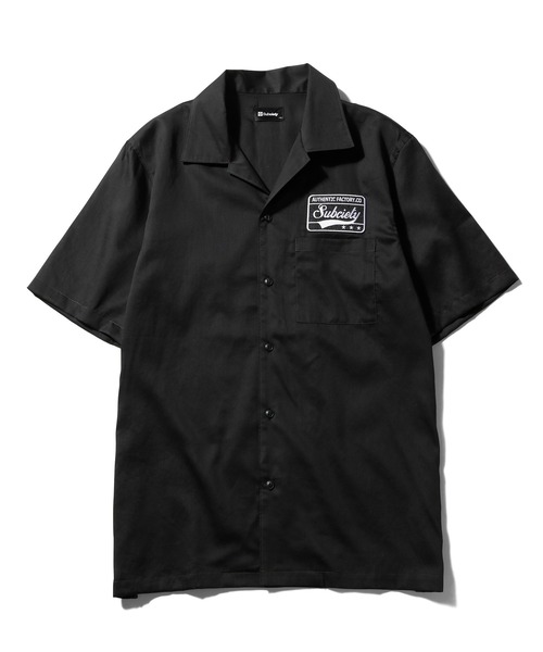 Subciety(サブサエティ)の「OPEN-COLLAR EMBLEM SHIRT(シャツ/ブラウス・メンズ・ホワイト/ブルー/ブラック・X-LARGE/LARGE/MEDIUM/SMALL)」の8枚目の写真