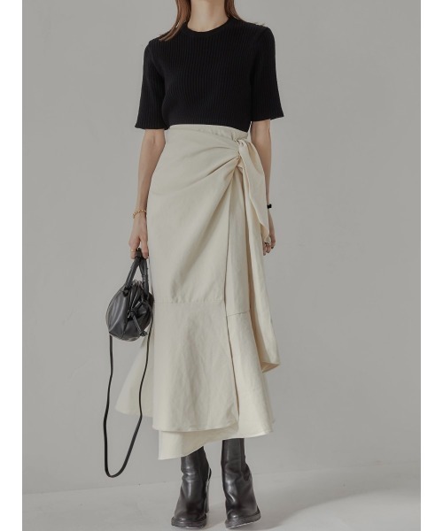 amel（エイメル）の「ハーフスリーブニット（ニット/セーター・レディース・ブラック・FREE）」の4枚目の写真