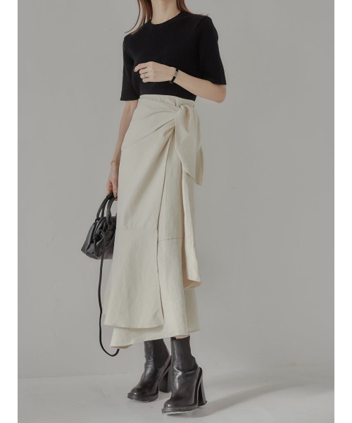 amel（エイメル）の「ハーフスリーブニット（ニット/セーター・レディース・ブラック・FREE）」の5枚目の写真