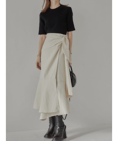 amel（エイメル）の「ハーフスリーブニット（ニット/セーター・レディース・ブラック・FREE）」の6枚目の写真