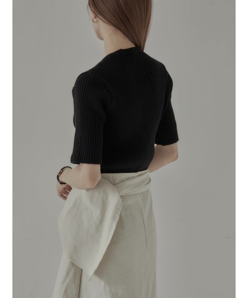 amel（エイメル）の「ハーフスリーブニット（ニット/セーター・レディース・ブラック・FREE）」の10枚目の写真