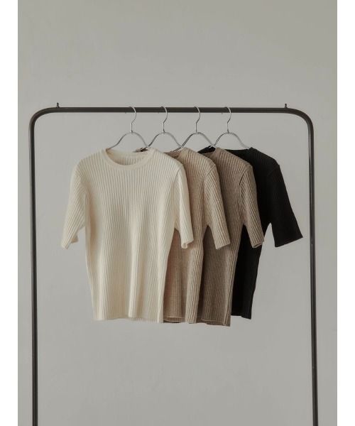 amel（エイメル）の「ハーフスリーブニット（ニット/セーター・レディース・ブラック・FREE）」の11枚目の写真