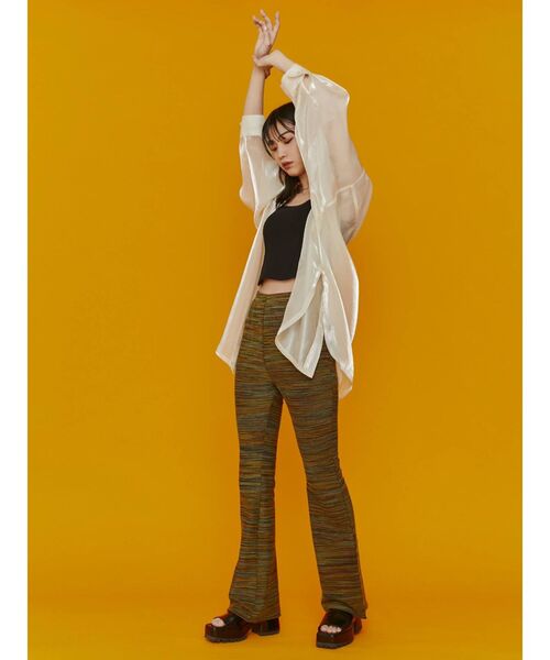 EMODA(エモダ)の「フィットフレアストレッチパンツ(その他パンツ・レディース・ブラック/その他/その他1・FREE)」の9枚目の写真