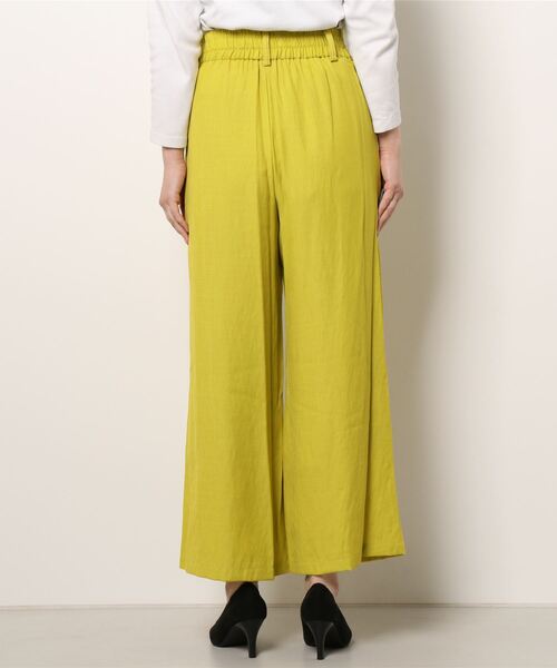 Q(キュー)の「レーヨンスラブワイドパンツ(その他パンツ・レディース・ブラック/アイボリー/マスタード/ブルー・MEDIUM)」の9枚目の写真