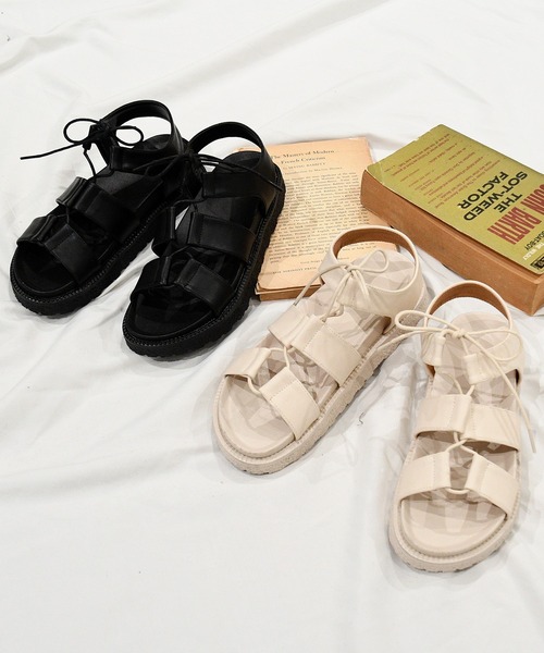NOFALL（ノーフォール）の「レースアップサンダル（サンダル・レディース・ブラック/ベージュ・3L/S/M/SS/LL/L）」の22枚目の写真