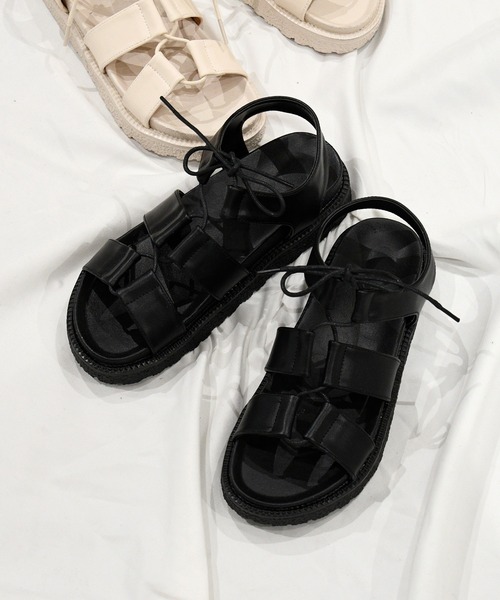 NOFALL（ノーフォール）の「レースアップサンダル（サンダル・レディース・ブラック/ベージュ・3L/S/M/SS/LL/L）」の21枚目の写真