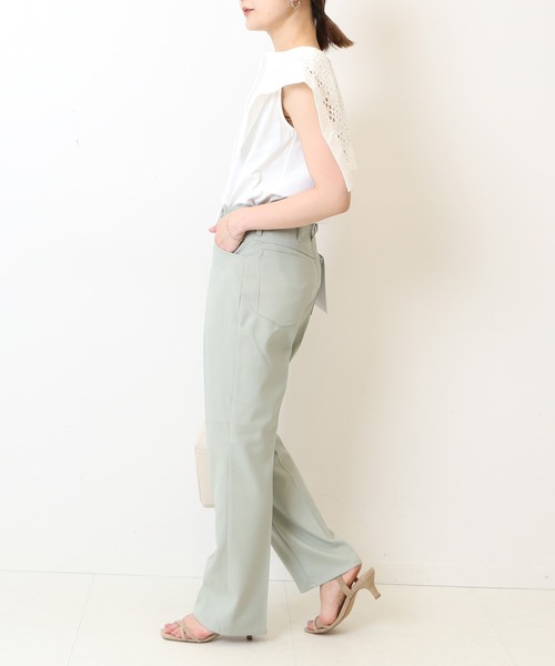 SLOBE IENA【Wrangler】WRANCHERパンツ Wrangler/ラングラー SLOBE別注 ワイドランチャー（スラックス