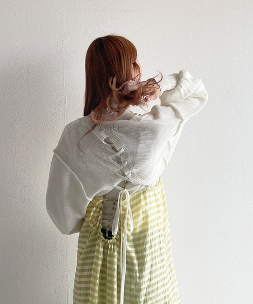 w closet（ダブルクローゼット）の「シアーボーダーティアード