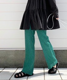 Q | プリーツリブパンツ(その他パンツ)