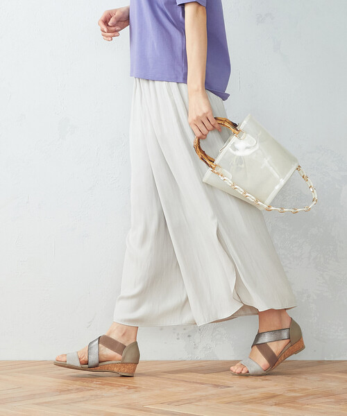 COMME CA ISM(コムサイズム)の「スカーチョ(その他パンツ・レディース・ライトグレー/チャコール/パープル・SMALL/MEDIUM/LARGE)」の5枚目の写真
