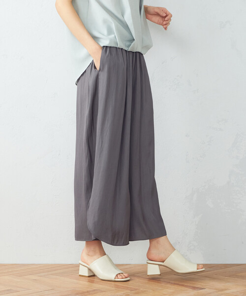 COMME CA ISM(コムサイズム)の「スカーチョ(その他パンツ・レディース・ライトグレー/チャコール/パープル・SMALL/MEDIUM/LARGE)」の7枚目の写真