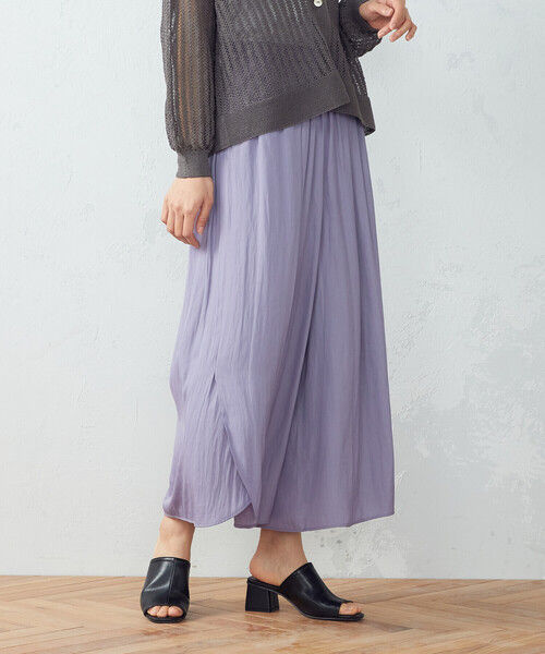 COMME CA ISM(コムサイズム)の「スカーチョ(その他パンツ・レディース・ライトグレー/チャコール/パープル・SMALL/MEDIUM/LARGE)」の9枚目の写真