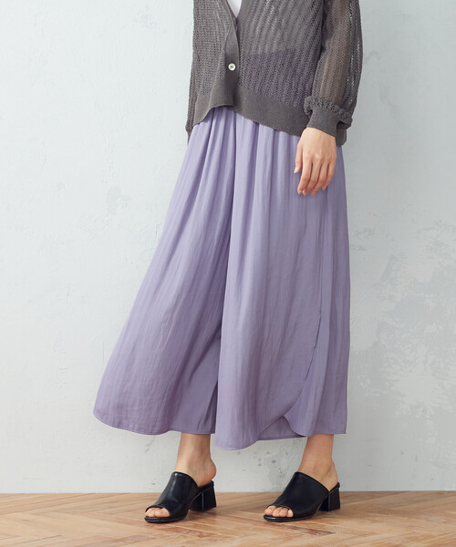 COMME CA ISM(コムサイズム)の「スカーチョ(その他パンツ・レディース・ライトグレー/チャコール/パープル・SMALL/MEDIUM/LARGE)」の10枚目の写真