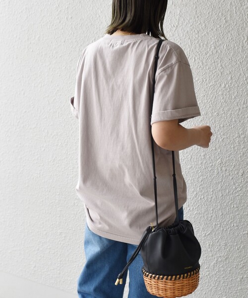 Odub（オーダブ）の「【SHIPS別注】Odub:プロセッシング ハーフスリーブ TEE◇（Tシャツ/カットソー・レディース・ライトブルー/ブラウン/ベージュ/ダークグレー/ホワイト/チャコールグレー/ベージュ系その他/パープル・ONE SIZE）」の13枚目の写真